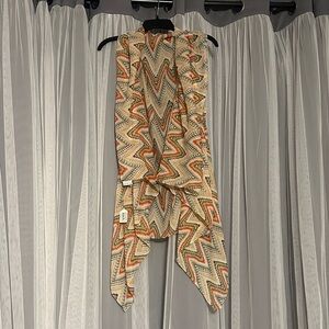 Zigzag Patterned Scarf in Multicolor